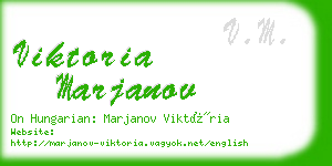 viktoria marjanov business card